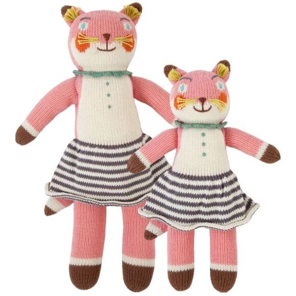 Blabla kids Suzette the Fox cotton handmade knitted 3 feet tall doll - Picture 1 of 4